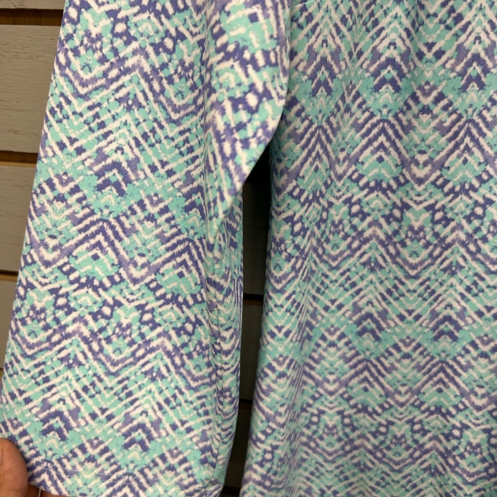 Cabana Life Mint and Lavender Patterned Dress - Picture 7 of 9
